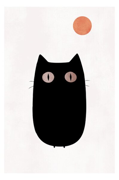 Poster Kubistika - The cat