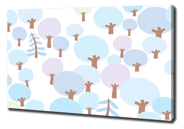 Tablou pe pânză canvas copaci colorate