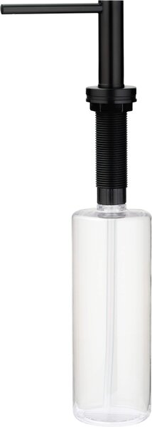 Deante Aster, dozator de detergent pentru chiuvete de bucatarie cu duza lunga 500ml, negru, ZZZ_N0DD