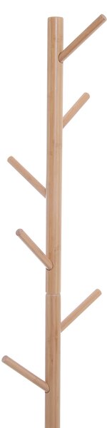 Cuier Dulap pantofi cu 6 Agatatoare in Bambù, Alb, 40x30x180cm HOMCOM | Aosom Romania