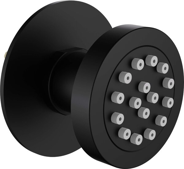 Deante Cascada, duză rotundă de duș sub ipsos Ø60mm, negru mat, DEA-NAC_N77K