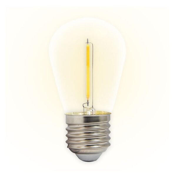 Bec LED COB, pentru ghirlande luminoase, E27, alb cald, 1W, 60 lm, set 5 bucati