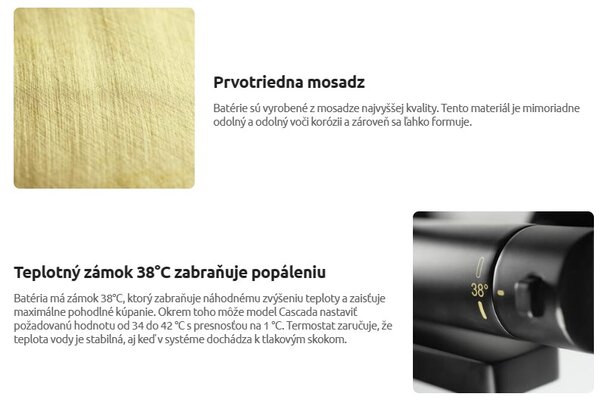 Deante Cascada, baterie termostatica baie cu set de dus, crom, DEA-NAC_01HT
