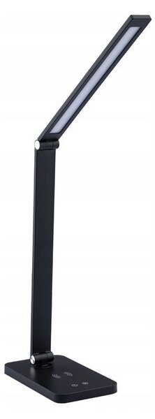 Lampa de birou LED, putere 7W, control tactil, incarcator inductiv QI, dimabil 2700-6000K, alimentare USB