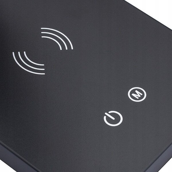 Lampa de birou LED, putere 7W, control tactil, incarcator inductiv QI, dimabil 2700-6000K, alimentare USB