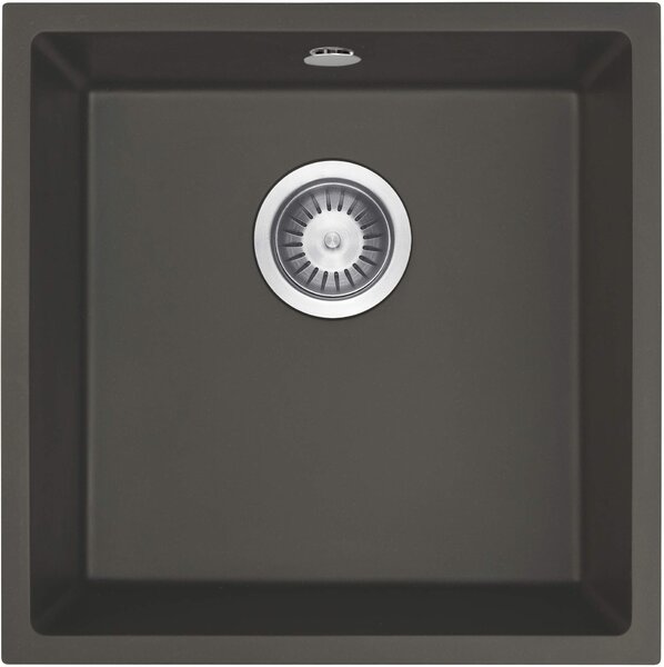 Deante Corda, chiuveta cu 1 camera 440x440x200mm, antracit metalic, DEA-ZQA_T10A