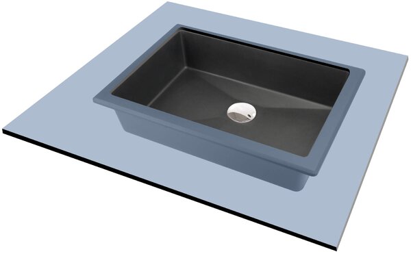 Deante Correo, chiuveta granit 500x350x140 mm, antracit metalic, DEA-CQR_TU5U