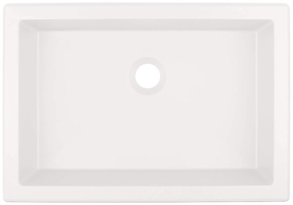 Deante Correo, chiuveta granit 500x350x140 mm, alb mat, DEA-CQR_AU5U
