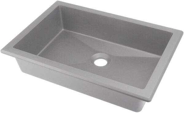 Deante Correo, chiuveta granit 500x350x140 mm, gri metalic, DEA-CQR_SU5U