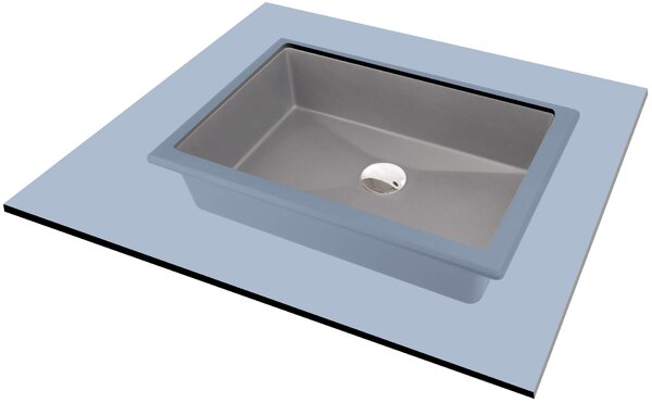Deante Correo, chiuveta granit 500x350x140 mm, gri metalic, DEA-CQR_SU5U