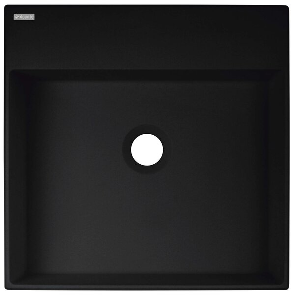 Deante Correo, chiuveta blat granit 400x400x100 mm, negru mat, DEA-CQR_NU4S