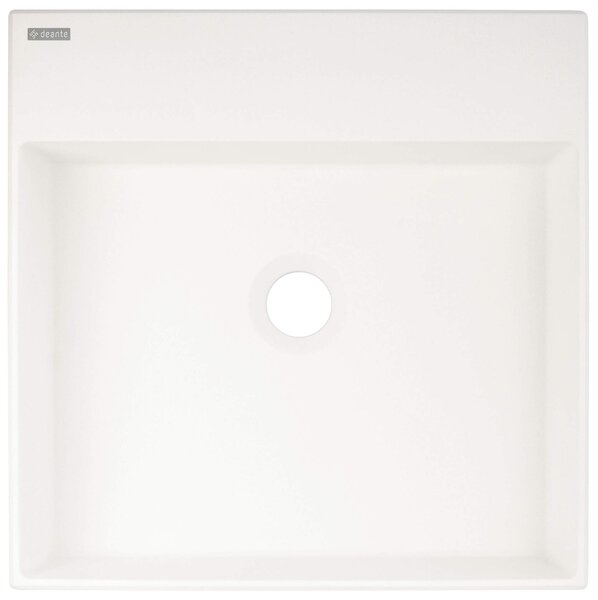 Deante Correo, chiuveta blat granit 400x400x100 mm, alb, DEA-CQR_AU4S