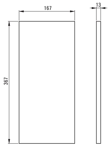 Deante Correo, raft de piatră 367x167 mm, alb, CBL_A20B