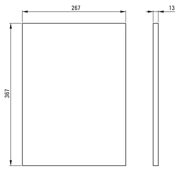 Deante Correo, raft din piatra 367x267 mm, alb, CBL_A30B