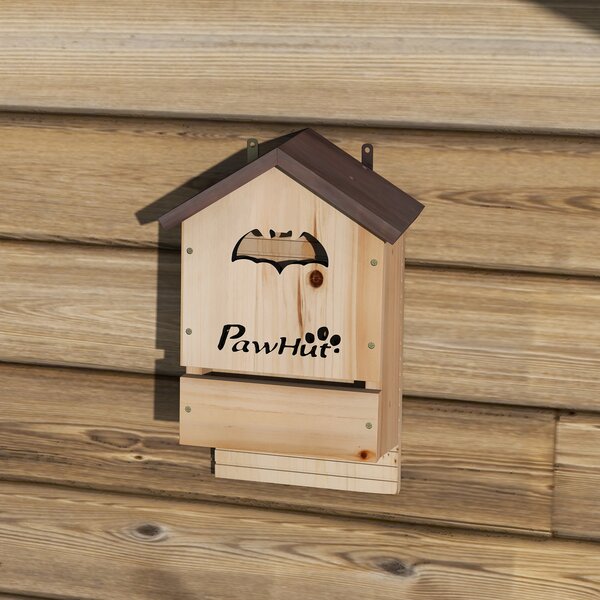 PawHut Set de 3 Căsuțe pentru Lilieci din Lemn de Brad, Adăpost pentru Lilieci pentru Grădină și Exterior, Ușor de Montat, 21.5x11.5x34 cm | Aosom Romania