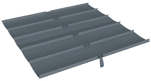 Outsunny Copertină pentru Pergolă cu 10 Orificii de Drenaj, Tavan de Rezervă în Poliester Respirabil, Doar Acoperire, 288x298 cm, UV30+, pentru Pergola Grădină 3x3m, Gri Închis | Aosom Romania
