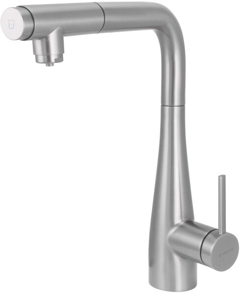 Deante Eridan, baterie chiuveta inalta cu gura de scurgere pentru apa filtrata h-333, otel, DEA-BRE_F75M