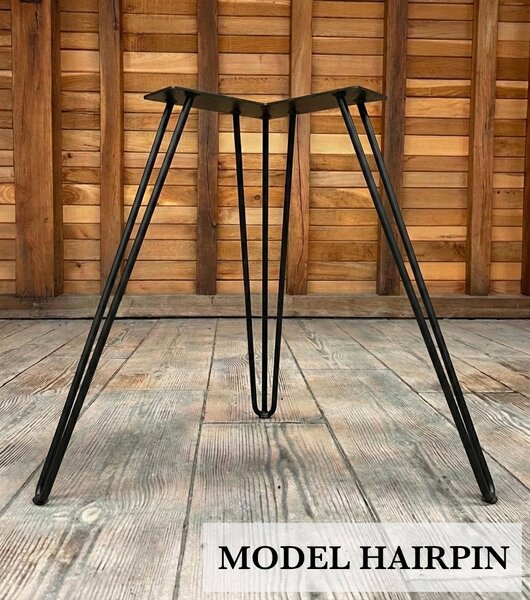 Măsuță de cafea Stejar Masiv „Eclipse Oak” – 76x67x6 cm - Hairpin