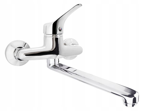 Deante Joko, robinet pentru chiuvetă montat pe perete 150 mm, crom, BOJ_080M