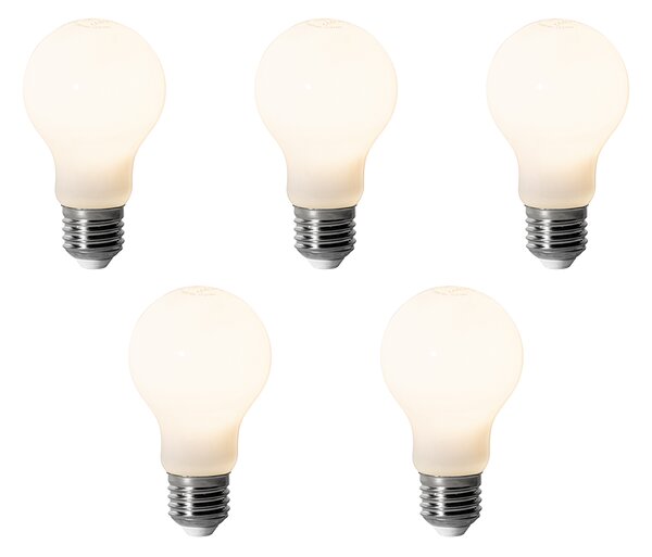 Set de 5 becuri LED E27 dimabile A60 Opal 7W 806 lm 3000K
