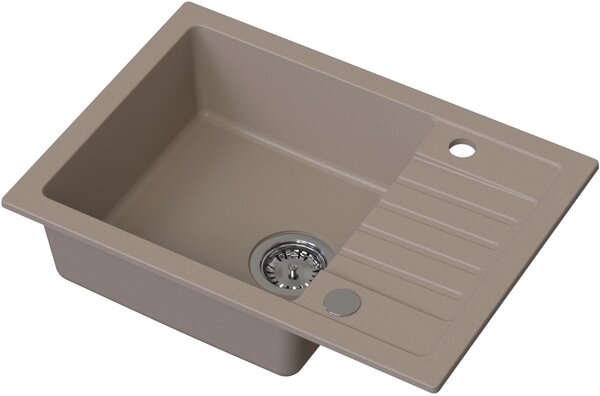 Ruvetti Natu Compact chiuveta cu baterie și accesorii bej/oțel LP_3200-NC6244BE_W