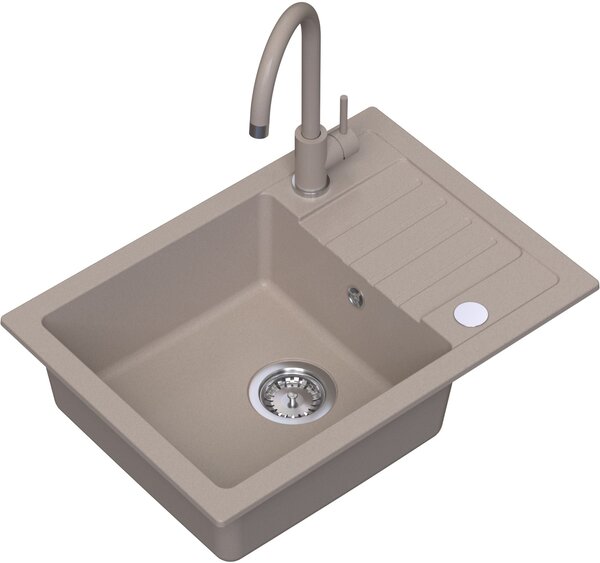 Ruvetti Tito Compact chiuveta cu baterie și accesorii bej/bej LP_3200-TC6244BE_W