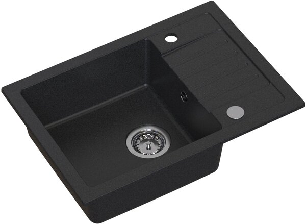 Ruvetti Tito Compact chiuveta cu baterie și accesorii negru/negru LP_3200-TC6244BC_W