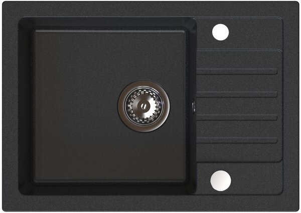 Ruvetti Tito Compact chiuveta cu baterie și accesorii negru/negru LP_3200-TC6244BC_W