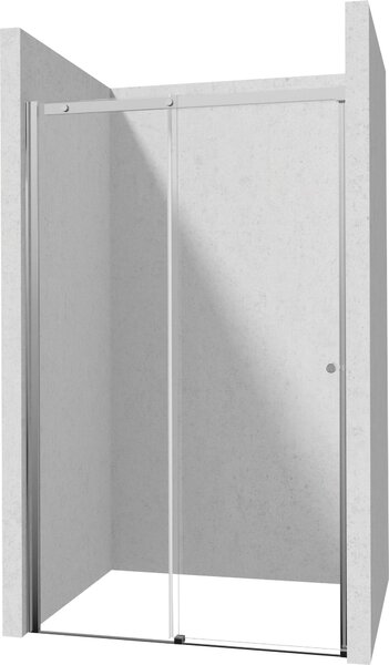 Deante Kerria Plus, usa de dus culisanta 100x200 cm, sticla transparenta 6mm, profil cromat, DEA-KTSP010P