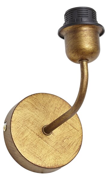 Lampă de perete vintage aurie fără abajur - Matt
