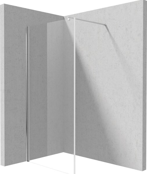 Deante Kerria Plus, cabină de duș 80 cm, înălțime 200 cm, sticlă transparentă de 6 mm cu ActiveCover, profil cromat, KTS_038P