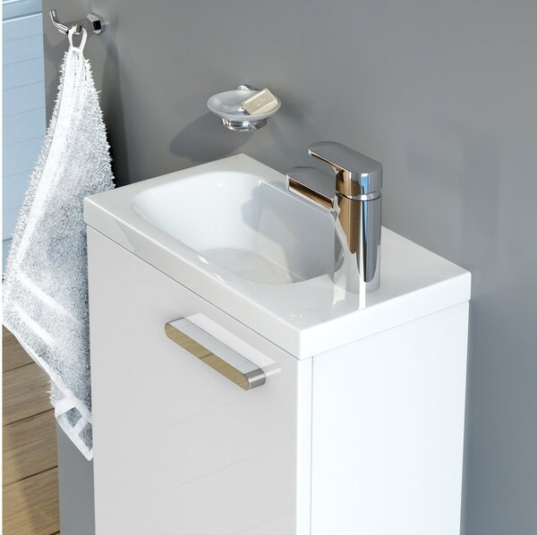 Ravak Chrome lavoar 40x22 cm dreptunghiular mobilier alb luciu XJGP1100000