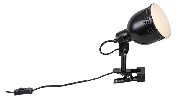 Lampă cu clemă 1xE14/25W/230V neagră Rabalux 3092
