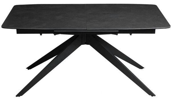 Masa extensibila COSMO, negru, sticla/ceramica/metal, 180/240x90x76 cm