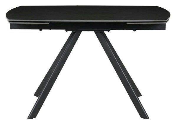 Masa extensibila URSA, negru cu efect de marmura, ceramica/metal, 125/