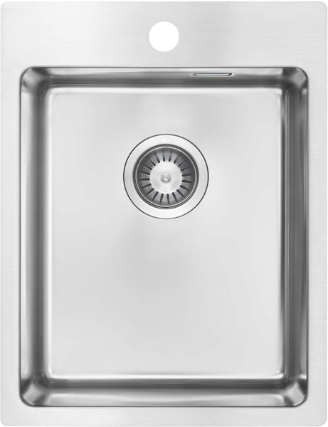 Deante Olfato, chiuvetă din oțel inoxidabil cu 1 cameră 390x505x200mm, oțel periat, DEA-ZPO_010E