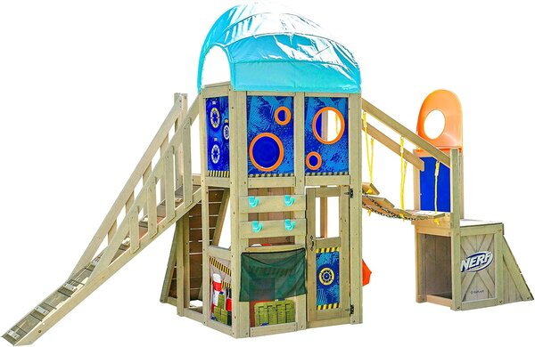 Loc de joaca pentru copii de gradina NERF BATTLE FORT 4,45 x 1,84 m