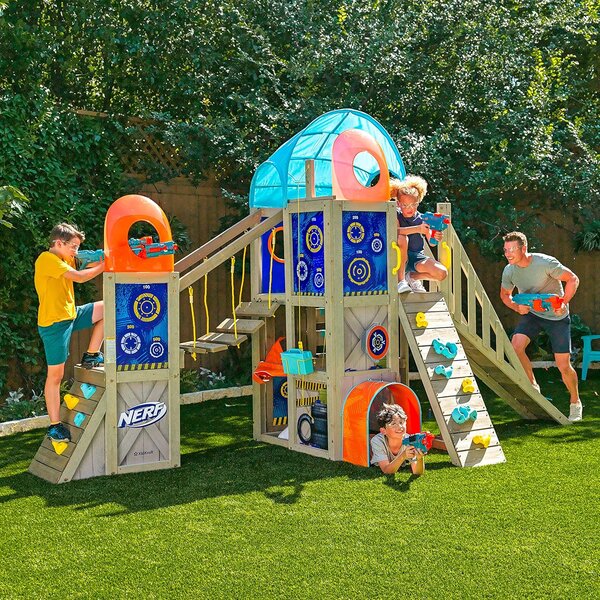 Loc de joaca pentru copii de gradina NERF BATTLE FORT 4,45 x 1,84 m