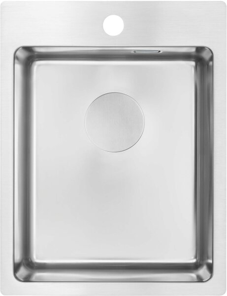 Deante Olfato, chiuvetă din oțel inoxidabil cu 1 cameră 390x505x200mm, oțel periat, DEA-ZPO_010E