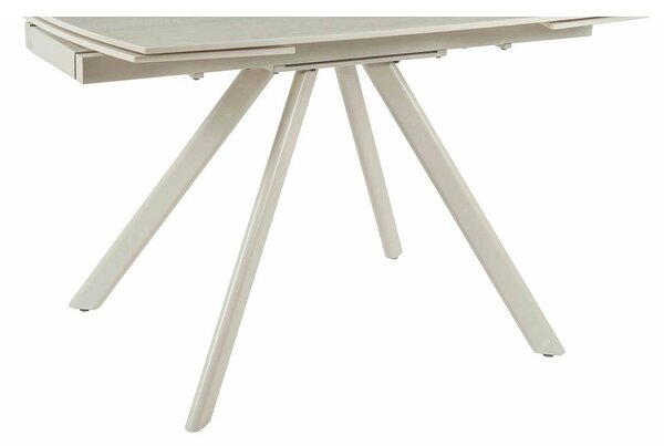 Masa extensibila URSA, grej cu efect de piatra travertin, ceramica/met