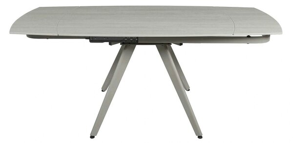 Masa extensibila VIGO, grej cu efect de piatra, ceramica/metal, 120/18