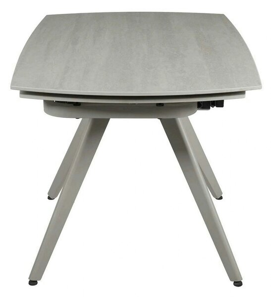 Masa extensibila VIGO, grej cu efect de piatra, ceramica/metal, 120/18