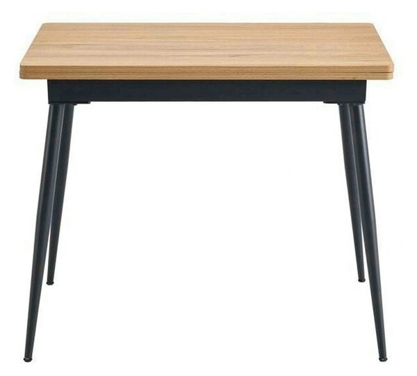 Masa extensibila SMART, stejar/negru, 60/120x93x77 cm
