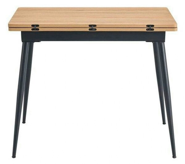 Masa extensibila SMART, stejar/negru, 60/120x93x77 cm