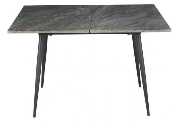 Masa extensibila SMART, gri cu efect de marmura/negru, 60/120x93x77 cm