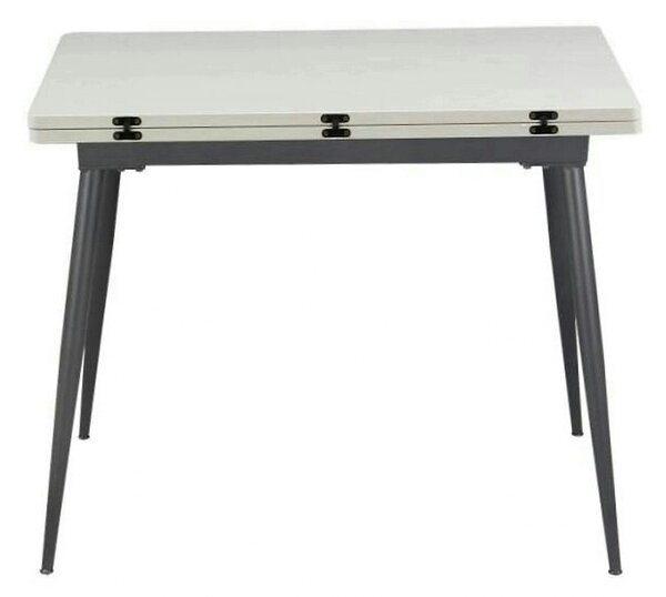 Masa extensibila SMART, alb/negru, 60/120x93x77 cm