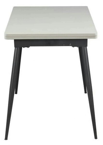Masa extensibila SMART, alb/negru, 60/120x93x77 cm