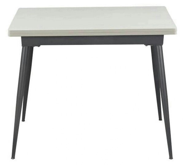 Masa extensibila SMART, alb/negru, 60/120x93x77 cm