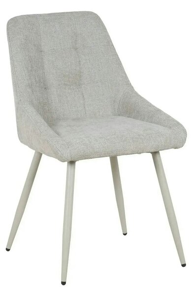 Scaun KENT, grej/gri deschis, stofa clasica/metal, 50x60x84 cm