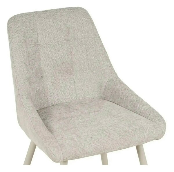Scaun KENT, grej/gri deschis, stofa clasica/metal, 50x60x84 cm
